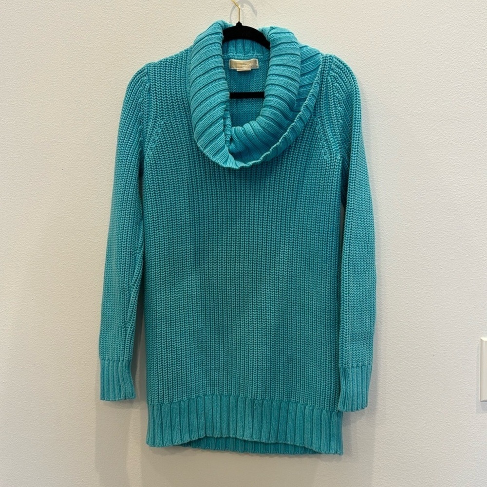 Michael Kors Blue Sweater Size Large 100% cotton